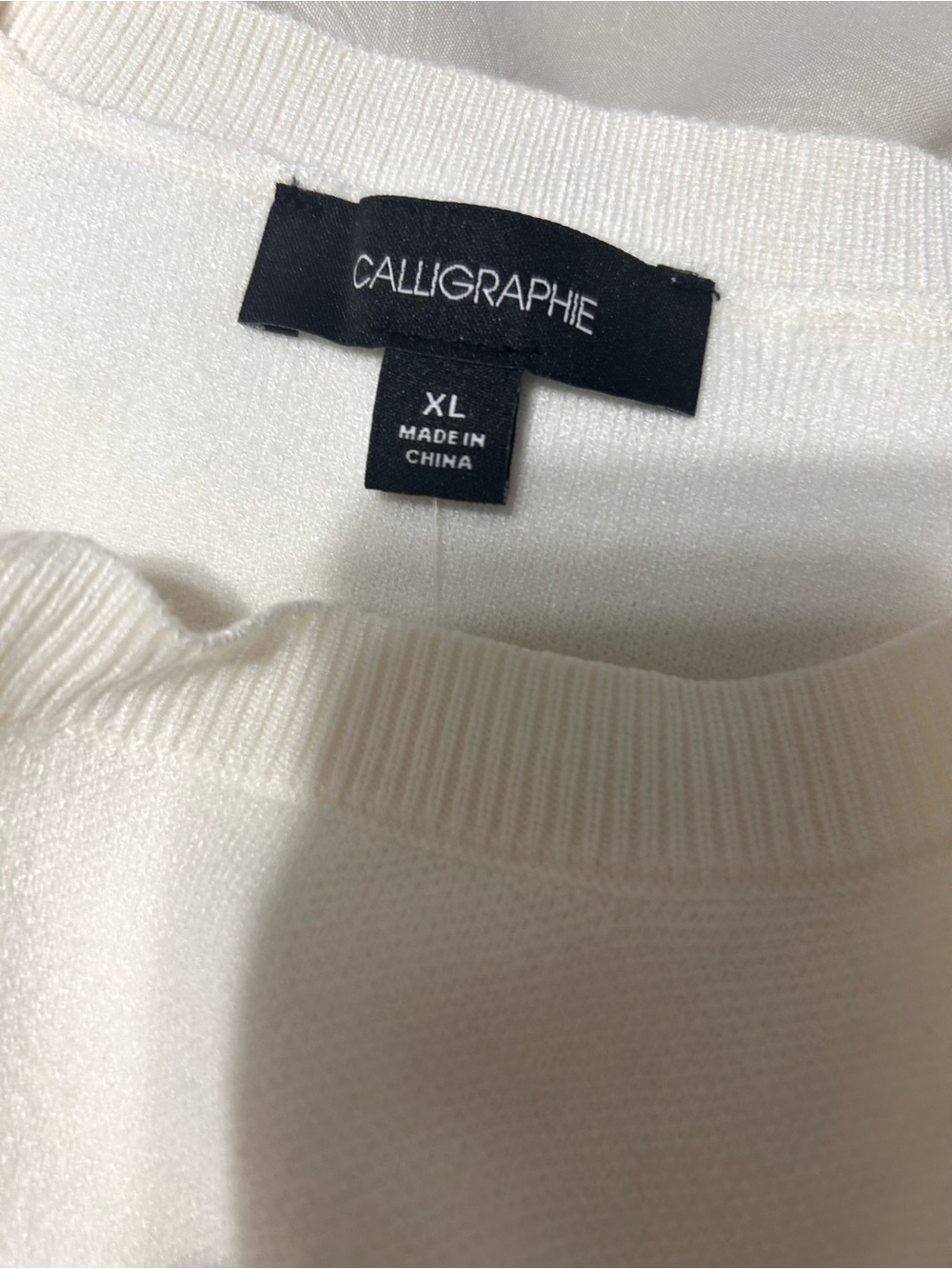 Anthropologie Cream Beige Dog Dachshund Sweater Puff Sleeve preppy old money NWT - Picture 6 of 12